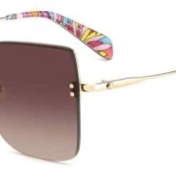 KATE SPADE ARIELLA RIMLESS SUNGLASSES GOLD GRADIENT - Picture 3 of 11